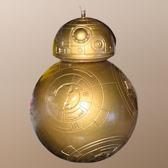 HMK Hallmark Star Wars BB-8 Box Ornament GOLD - Picture 1 of 2
